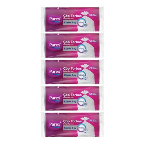 Mini boy güçlü çöp torbası, 5'li paket
