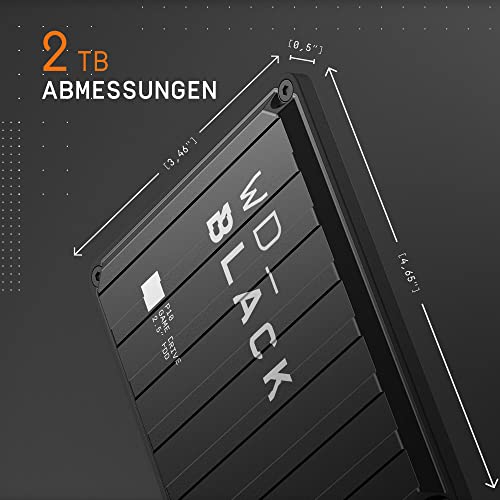 Externe Festplatte 2 TB WD Black P10 Game Drive für Konsolen und PC