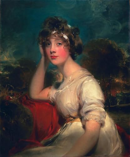Impresión en lienzo de alta calidad Lady Jane Long di Lawrence en formato 60x90cm