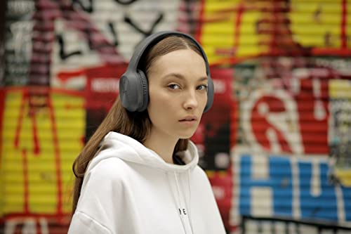 Edifier Fone de ouvido Bluetooth 5.1 W600BT - Cinza Escuro, Pequeno