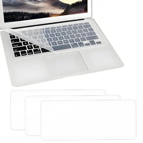 XENQITO 3 Pcs Film Protecteur de Clavier en Silicone Transparent Universel Compatible, Silicone...