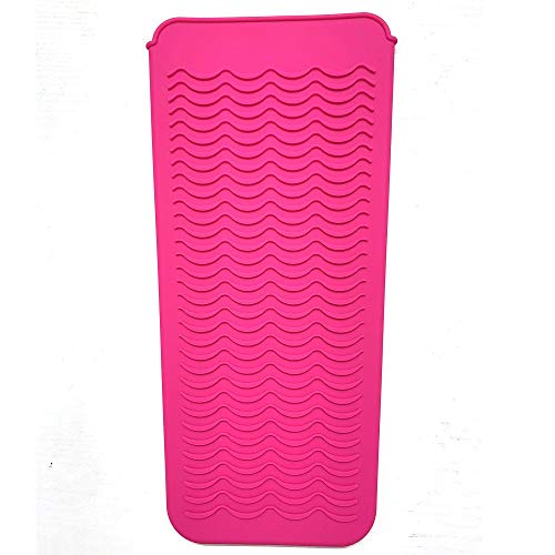 Heat Resistant Silicone Mat Pouch, Lessmon Hair Styling Tools for Curling Irons, Hair