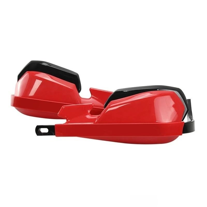 Protège-mains moto rouge pour guidon 22mm 28mm compatible Dirt Bike et ATV