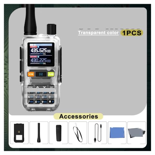 Mini walkie talkie compatible con Baofeng con reloj dual y tipo C 3