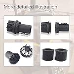 Muffler Diffuser Wet/Dry Vac Attachment 2-1/2 Inch for Craftsman Shop Vacuums Diffuser, CMXZVBE38660 Muffler Diffuser Attachments, W/ 2-Pcs Sponge, Black.