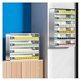 TYCQFCL Cigarette Display Holder Wall Mounted/Countertop Retail Store Cigarette Showcases, Tobacco Display Stand Rack for Convenience Shops Vapes Display Cabinet(73.5x15x105cm)