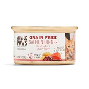 Whole Paws, Salmon in Broth Canned Cat Food, 3 OZ