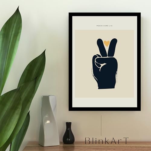 Image of BLINKART Trendy Abstract Wall Art Painting Print Design | Aesthetic Wall Decor Photo Artwork Frame Decoration Hanging For Home Bedroom Living Room Office Wall Decor | T067 | 13x10 Inches