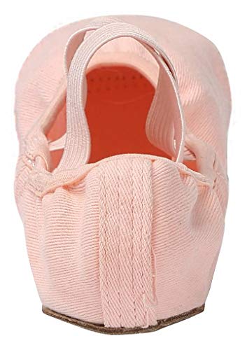 Image of Linodes Stretch Canvas Split Sole Ballet Shoe for Women and Girls Dance | Stretch canvas upper, Breathable, Leather split sole, Stretch-to-fit, For women and girls, Flexible, Comfortable, Lightweight