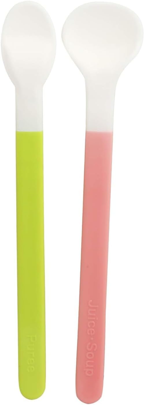 Baby Feeding Spoon Set, Soft Tip with Stopper, BPA Free, 6 Months to 3 Years, Multi-Colour