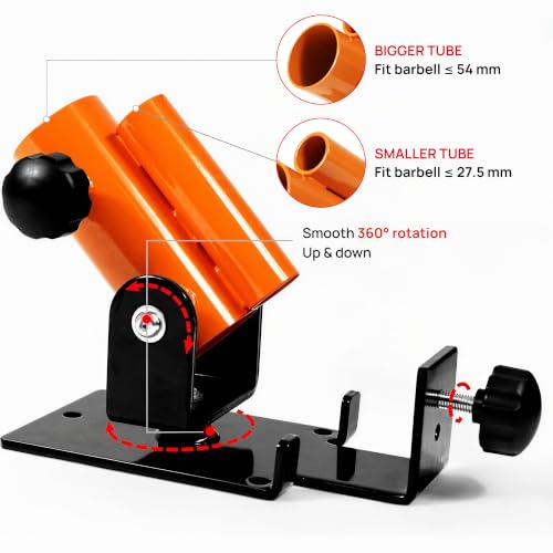 Image of Yes4All Exercise Machine Adjustable T Bar Row Attachment, D Row Handle /Landmine Handle Attachment with Textured Rubber Handles