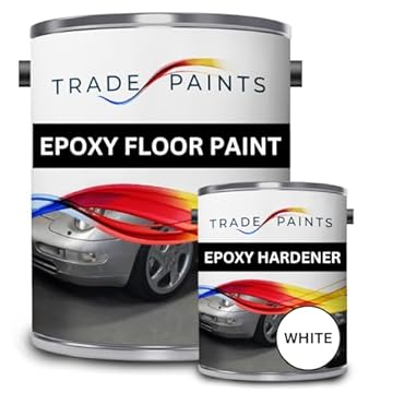 2 Pack Epoxy Garage Floor Paint - 5 Litres (White)