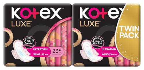 Kotex Luxe Ultrathin Day Wing Sanitary Pads 23cm Twin Pack 32 count