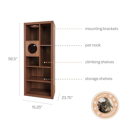 Estante árbol para gatos multi-niveles 148.59 cm blanco miniatura 3