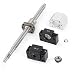 SFU1605 300mm Ballscrew kit + Set BK/BF12 Kit + 1605 Ballscrew RM1605 L300mm Ball Screw with Ball Nuts + Screw Nut Housing for CNC Machine