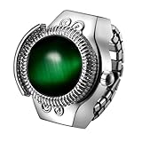 [ＪＥＷＥＬＲＹＷＥ] レディース 指輪 時計 オパール フリーサイズ: 可愛い アンティーク リングウォッチ リング時計 数字 アナログ 防水 クォーツ時計 合金 ステンレス シルバー - 誕生日 クリスマス バレンタインデー 彼女プレゼント