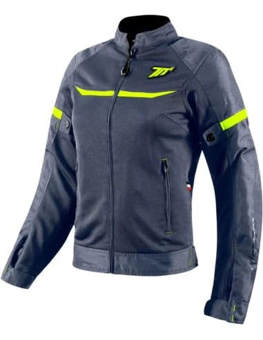 SpiritMoto Chaqueta de moto || Verano para Mujer Seventy SD-JR30.2 Mojave Gris Amarillo TALLA S