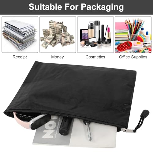 Geldtaschen Banktasche 10 Stück Banktasche 24 x 18 cm Geldtasche Wasserdicht Dokumententasche A5 mit Reißverschluss Geldmappe für Haushalt Business Schule