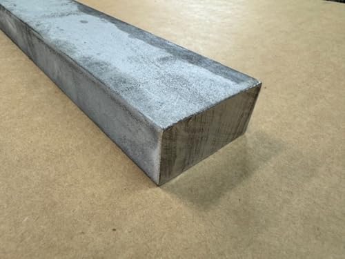 1' x 2' Stainless Steel Flat Bar x 18' Long, 304/304L Stainless Metal Sheet Weldable Sheet Metal Panels for Industrial DIY Use Projects Accessories