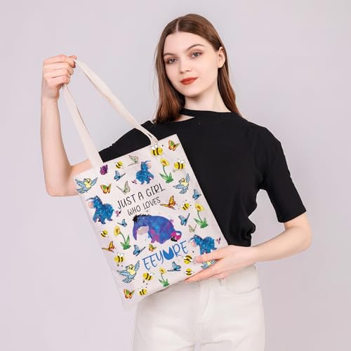 PLITI Donkey Tote Bag - Donkey Lover Gift - Cartoon Character miniatura 3