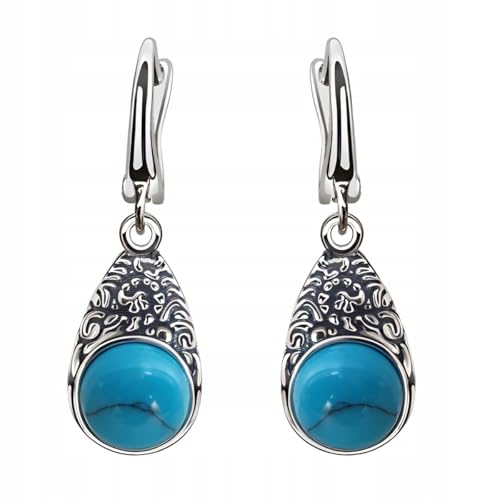 Boucles d'oreilles turquoise pendantes pour sublimer vos soirées d'été