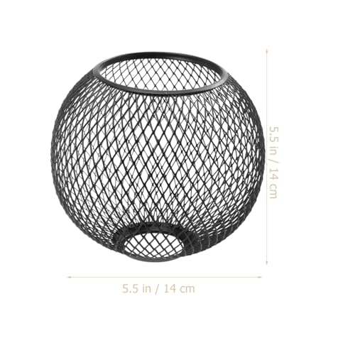 Image of Cabilock Hollow-Out Metal Lamp Shade 5.51 Inch Spherical Ceiling Light Cover Set of 2 for Bedroom Decorative Lighting Accessories Easy Installation