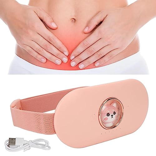 Image of HANNEA Electric Cordless Heating Pad 6 Levels 6 Massage Modes Period Relief