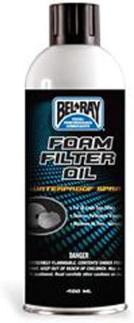 BEL-RAY FOAM FILTER OIL SPRAY 400 ML AEROSOL, Manufacturer: BEL-RAY, Manufacturer Part Number: 99200-A400W-AD, Stock Photo - Actual parts may vary.