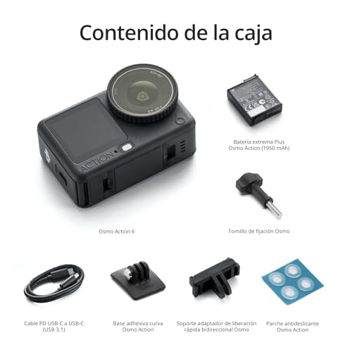 Miniatura 9 de Dji Osmo Action 6 Pack Estándar, Cámara De Acción Con Sensor Cuadrado De 1 1.1 Pulgadas, Apertura Variable, Batería De 4 Horas, Cámara De Acción 8k Ideal Para Capturar Momentos Emocionantes