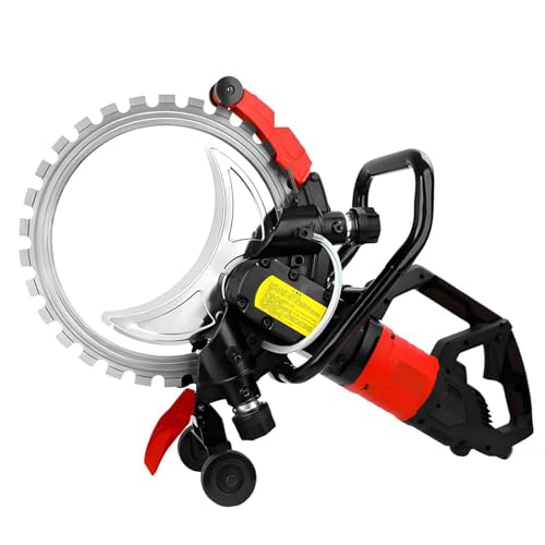 Image of 110V Toroidal Electric Cutting Saw,12000W Brushless Motor, Wet Dust-Free System,16in Electric Concretes Saws, with Water Line, Pump,2 Blade,Depth of Cut 11.4inch,for Granite, Concrete, Stone