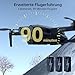 GPS Drohne mit Kamera 4K UHD, 90 Min. Flugzeit, 1000 m Steuerreichweite, automatische Rückkehr, Folge-Modus, bürstenloser Motor, 5G FPV faltbare RC-Quadcopter für Anfänger – CHUBORY X10 PRO