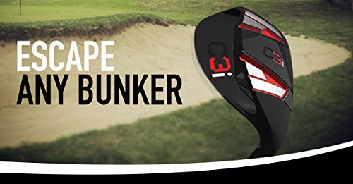 C3I Sand Wedge & Lob Wedge–Premium Right Hand Golf Wedge- Escape Bunkers In One, Easy Flop Shots– Legal For Tournament Play, Quickly Cuts Strokes From Short Game- High Loft Golf Club #TOP4