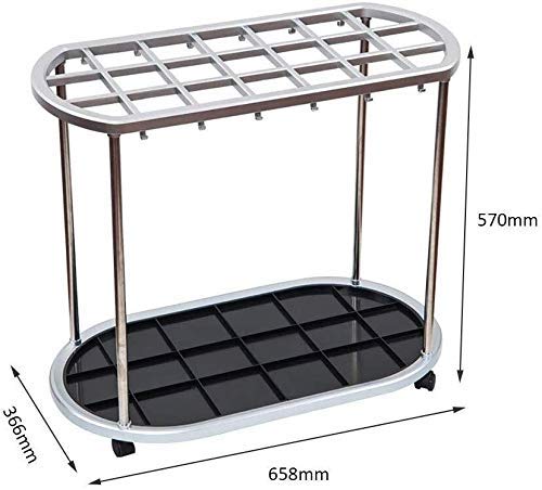 Porte-parapluie multi-trous avec bac de récupération d'eau - 2