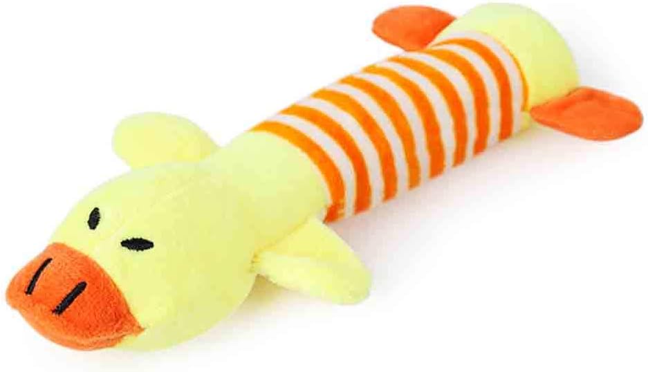 Pet Squeaky Toys, Squeaker Plush Dog Toy Interactive Cuddly 3 Pack Dog Squeaky Toys Pig, Duck, Elephant Durable for Dogs (3 Pack)