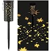 Exquisit Schmiedeeisen Hohl Solar Rasenlampe LED Sterne Mondlampe Outdoor Garten Flamme Bodenlampe Mode