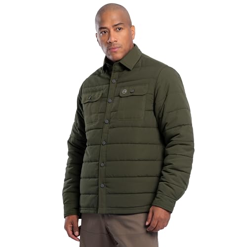 ATG by Wrangler Men's Performance Shirt Jacket, Olive 6