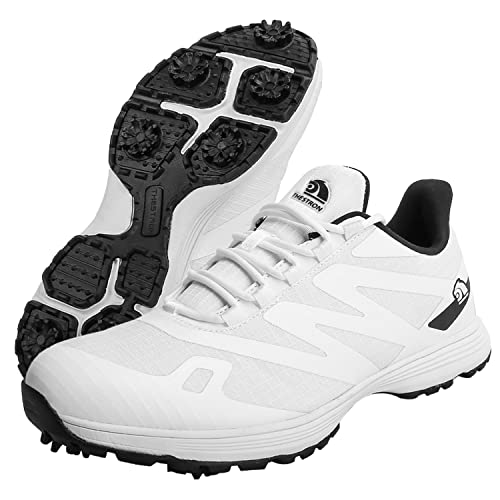 Image of Waterproof Professional Golf Shoes Men Spikes Golf Sneakers Male Outdoor Anti Slip Walking Footwears