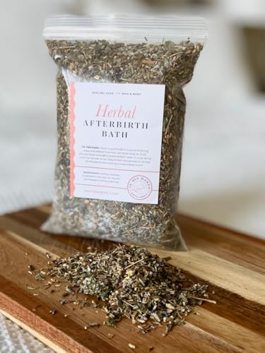 Herbal Postpartum Bath by in His Hands. 12 Ounces of Handmade Soothing Herbs and Sea Salt for Postpartum. Healing Relaxing Soothing Bath for Postpartum Recovery with Salt!