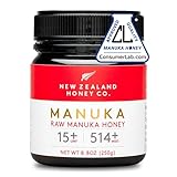 New Zealand Honey Co. Miel de Manuka MGO 514+ / UMF 15+ | Nueva Zelanda Miel 100% Pura y Saludable | 250g