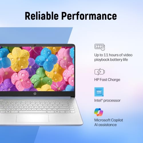 Image of HP 14 inch HD Student Business Laptop, Intel N150, 4GB RAM, 384GB Storage
