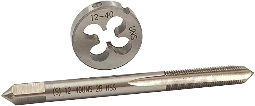 GBJ- 12-40 UNS Tap And Die Set Machine Thread Tap And Round Thread Die Right Hand Tap Die Set (12-40 UNS)