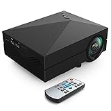 Tiptiper Beamer LED Video Projector for Home Cinema LTP Projector 1000: 1 Contrast with...