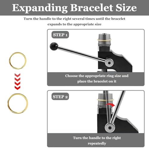 PioMue Enlarging Bangles Jewelry Tool, Bracelet Expander Jewelry Machine with 6 Round Dies Round/Oval Bracelet Stretcher, Jewelry Equipment for Jewelry Stores - Thumbnail 6
