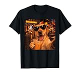 Labrador Retriever Drinking Iced Coffee Funny Meme Men Women T-Shirt