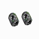TANGZHIFEIYUE 2 Pieces Fish Tank Broken Barrel Cave Decor Aquarium Fish Tank Resin Broken Barrel Orn