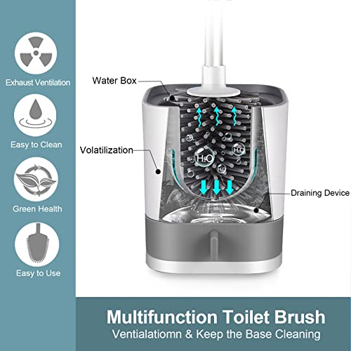 Toilet Brush, HIYAA Toilet Brushes & Holders Silicone - Image 3