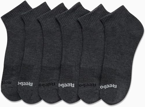 Reebok Men's Quarter Socks - 6 Pack Cushion Quarter Cut Ankle Socks for Men - Breathable Men's Athletic Socks (Size: 6-12.5)4
