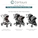 Contours Snack Tray V2 Attachment, Exclusive Compatibility with Select ContoursBaby Baby Stroller Models Only, Easy to Clean Cup Holder Accessory, Black