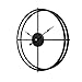 Produktbild Schlichte Wanduhr, Uhr Wand 40CM Retro Dekorative Geräuscharm Lautlos Wanduhr für Wohnzimmer, Schwarz