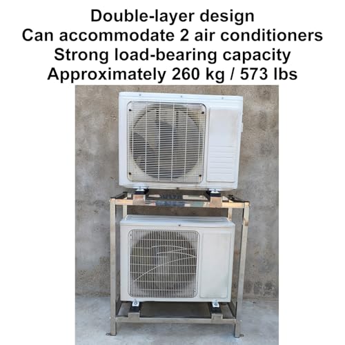 Support de climatiseur réglable en acier inoxydable pour mini split dual - 5